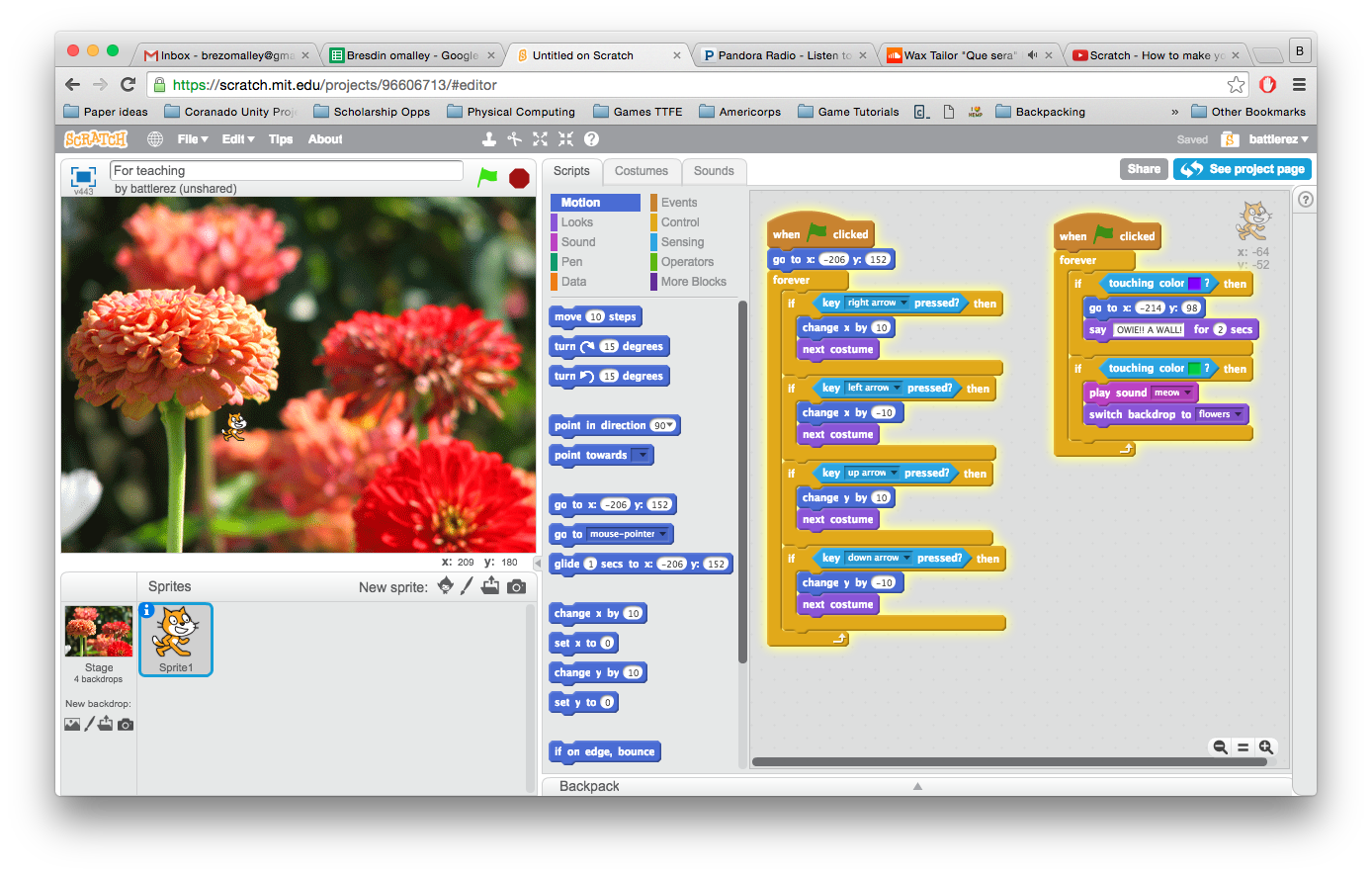 Scratch Programming Intro – Maze Game